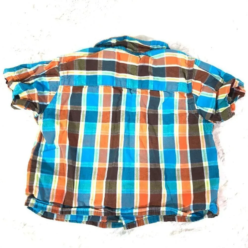 The Children's Place Infant's Button Down Plaid Shirt Size 3-6M